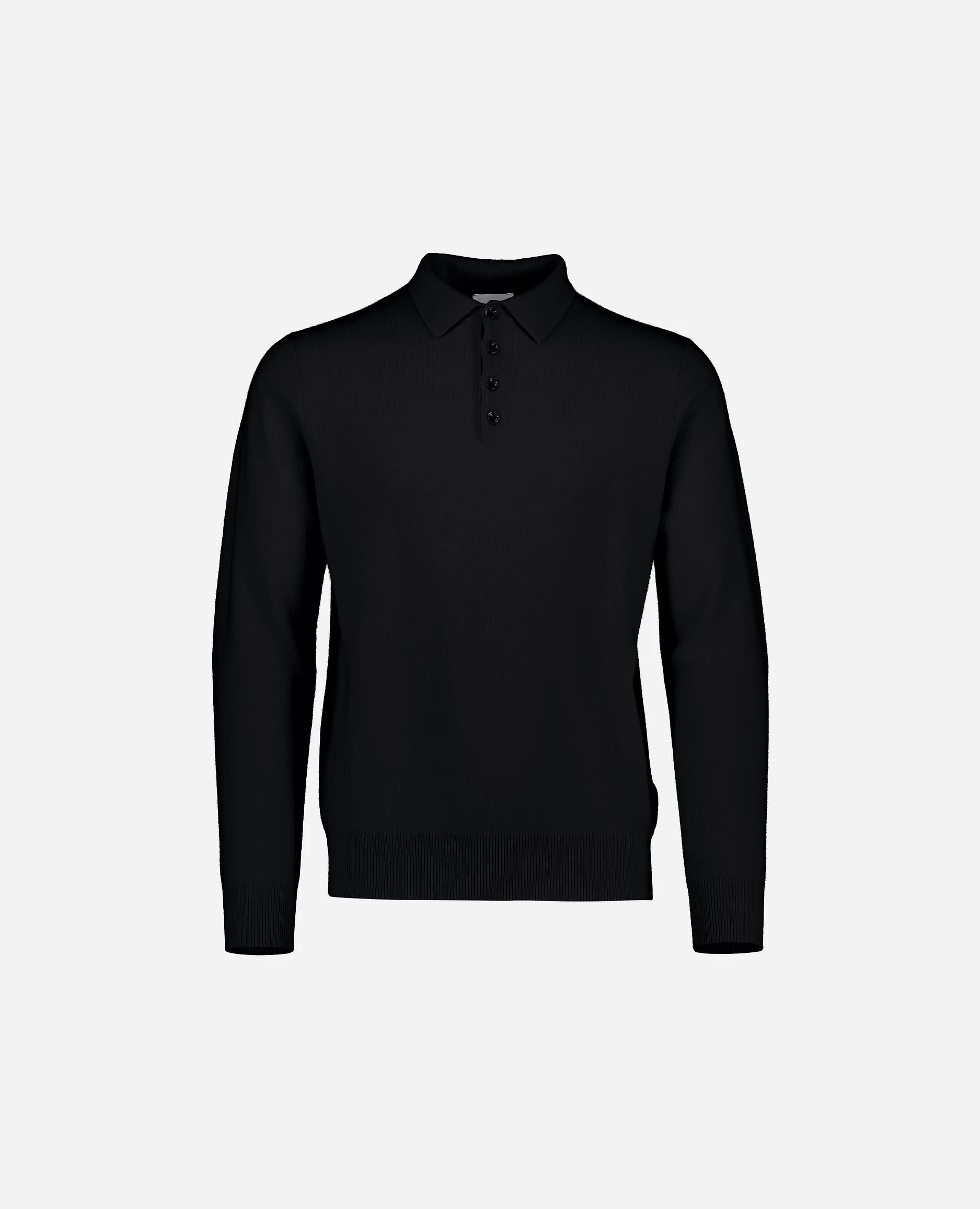 Polo Pullover aus Cashmere in Schwarz - Image 5