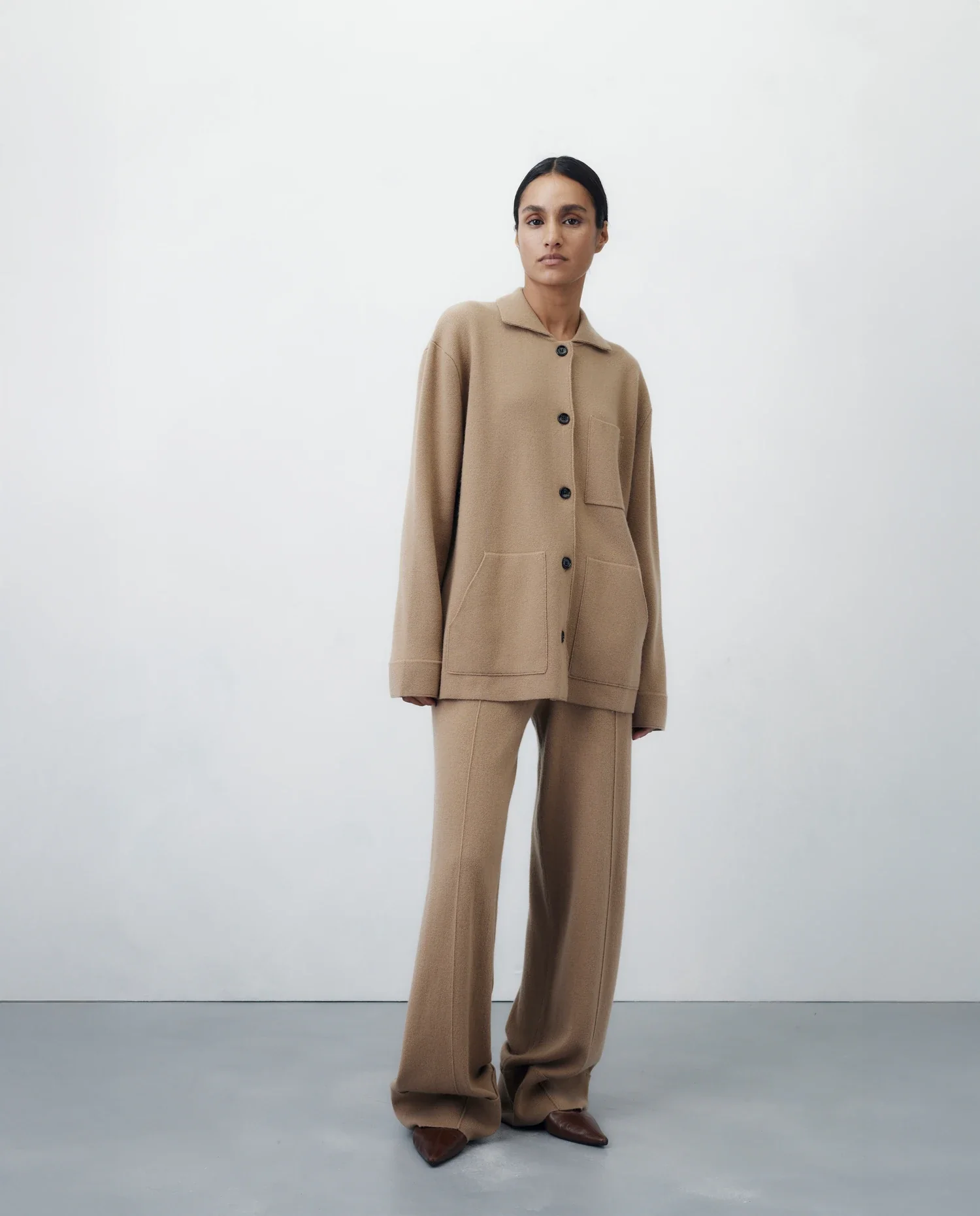 Woll-Mischung Hose in Beige - Image 10