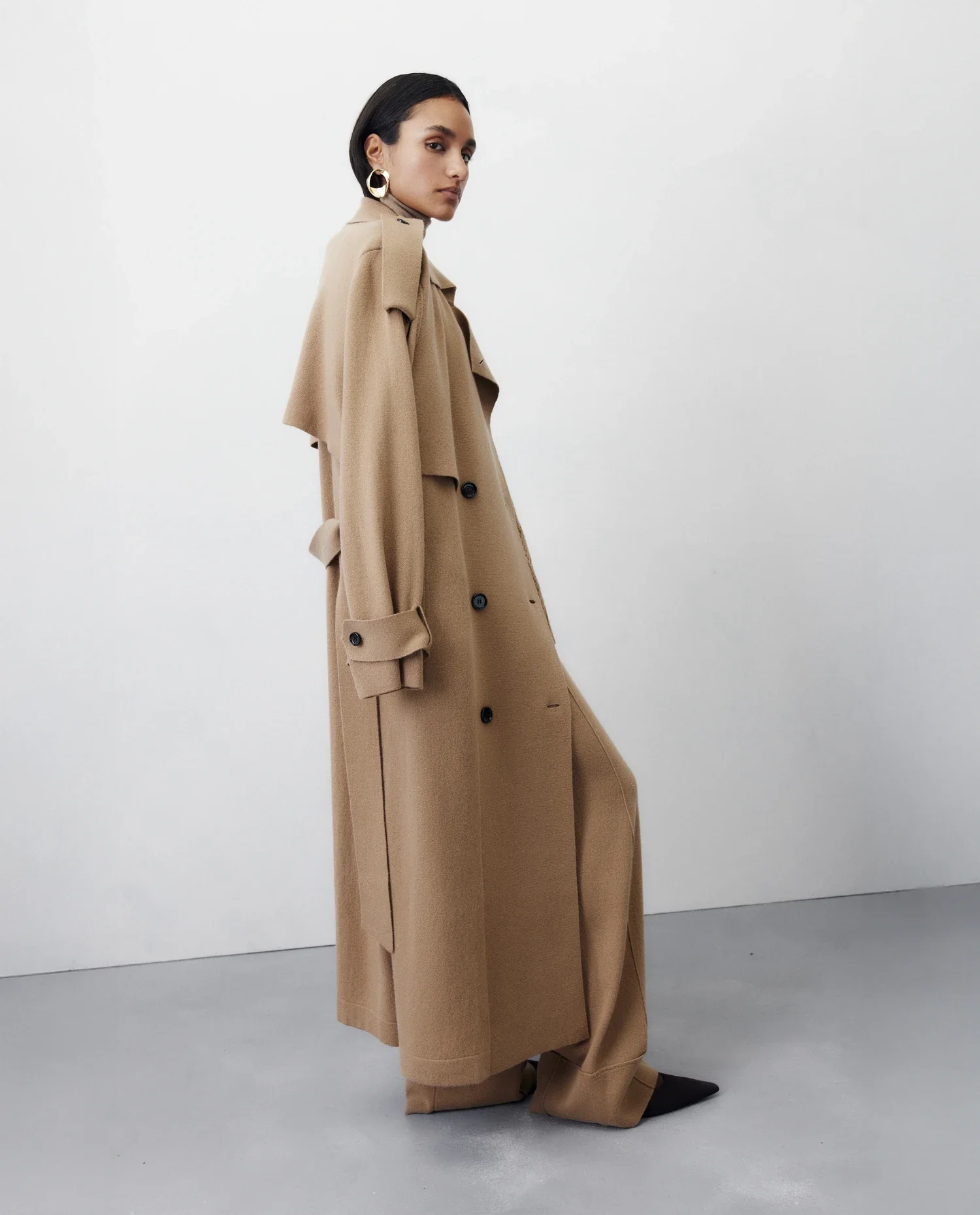 Woll-Mischung Hose in Beige - Image 4