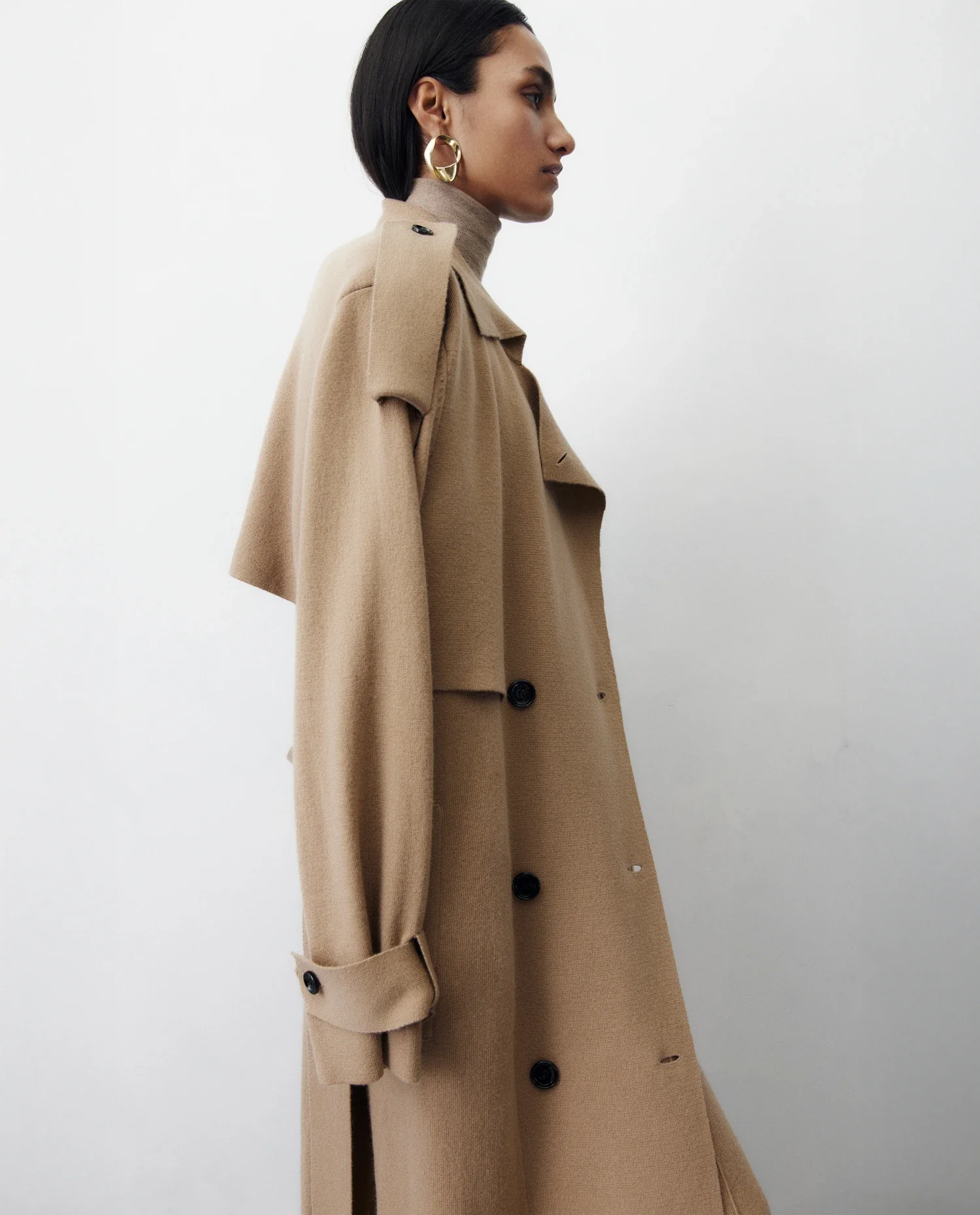 Woll-Mischung Hose in Beige - Image 5