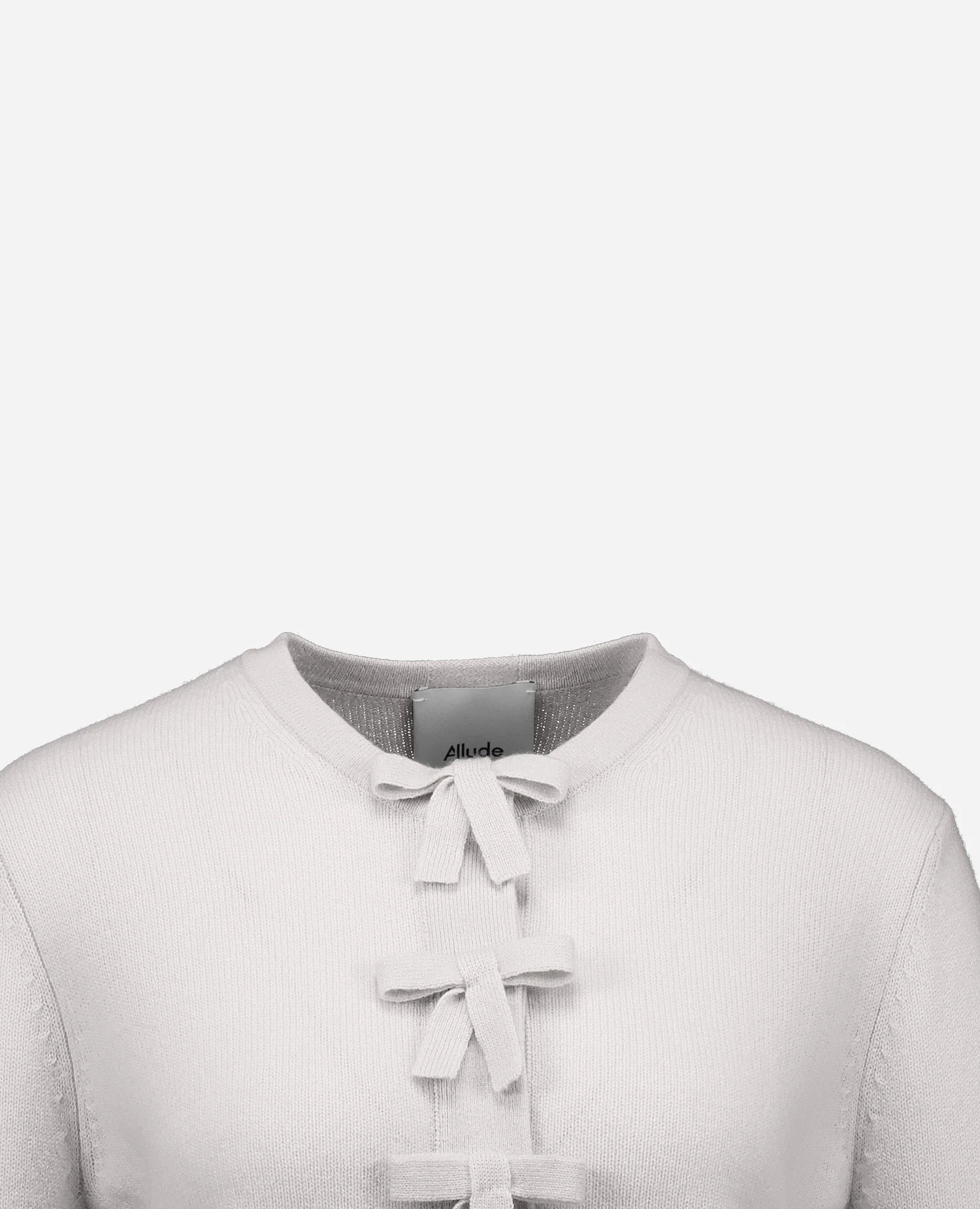 Cashmere Strickjacke in Grau - Image 3