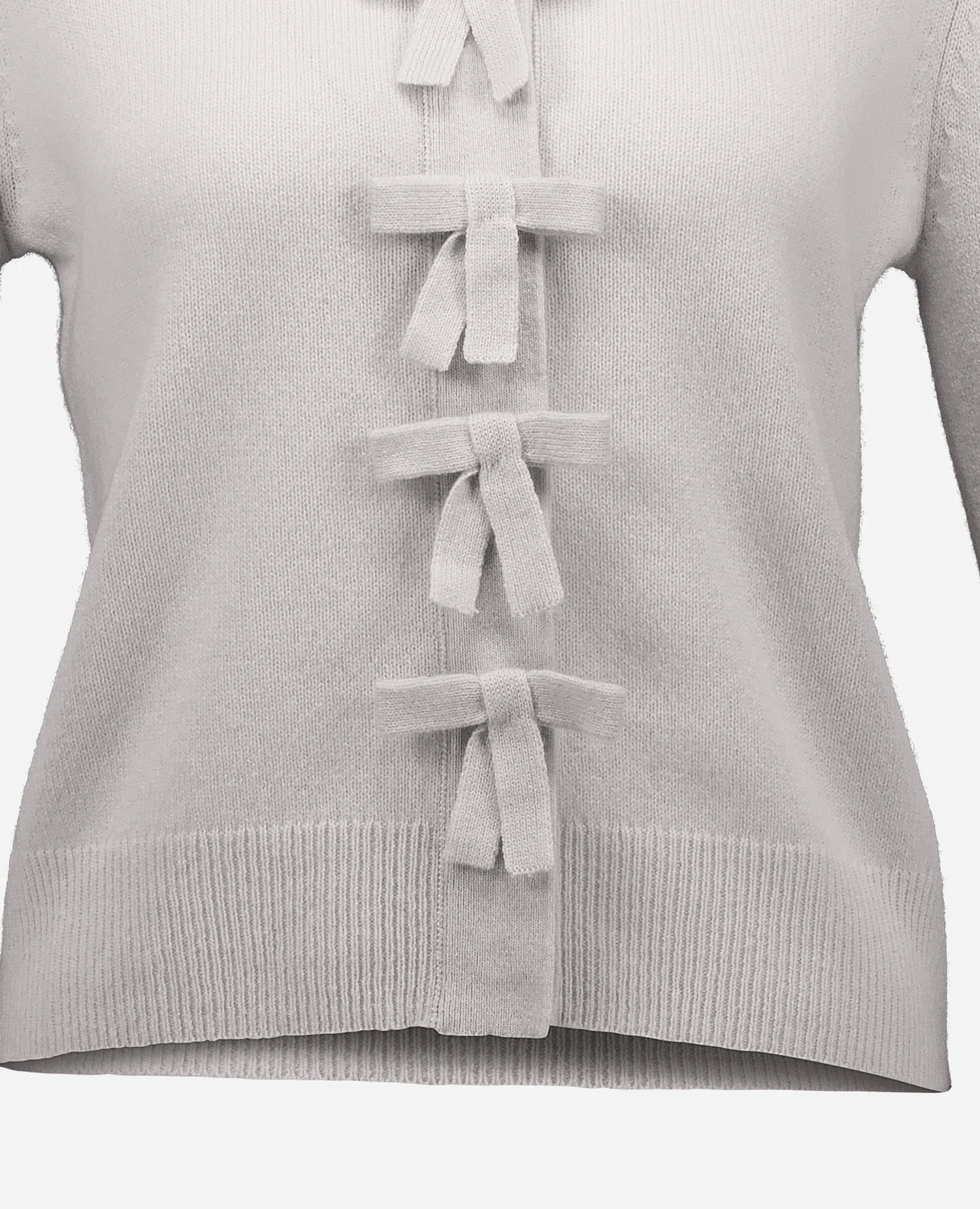 Cashmere Strickjacke in Grau - Image 4