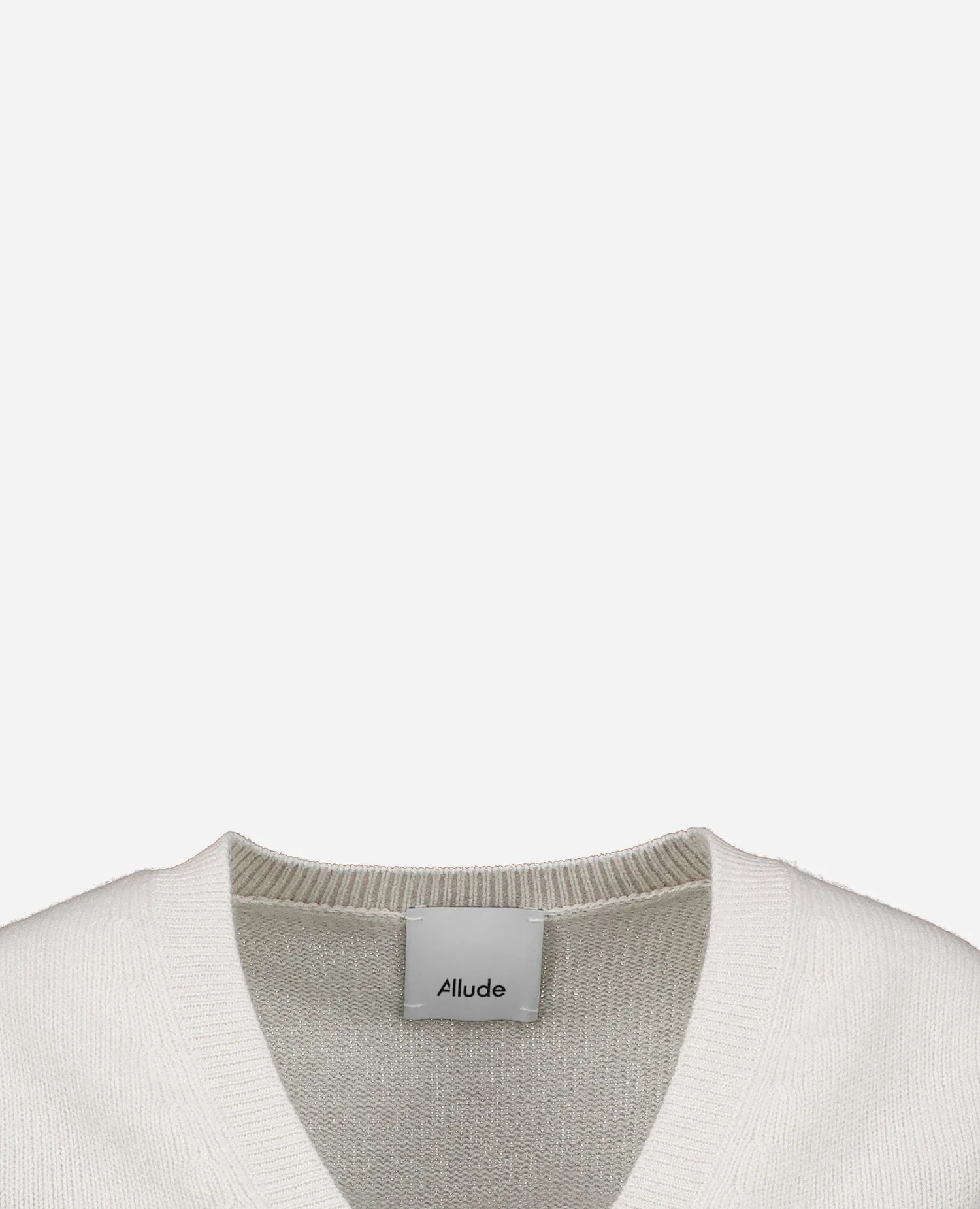 Cashmere Strickjacke in Weiß - Image 3