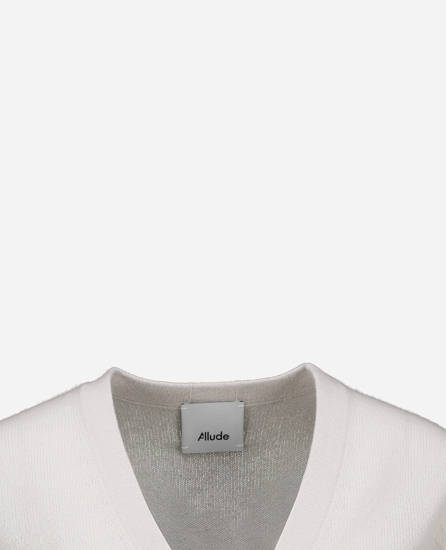 Cashmere Strickjacke in Grau - Image 3