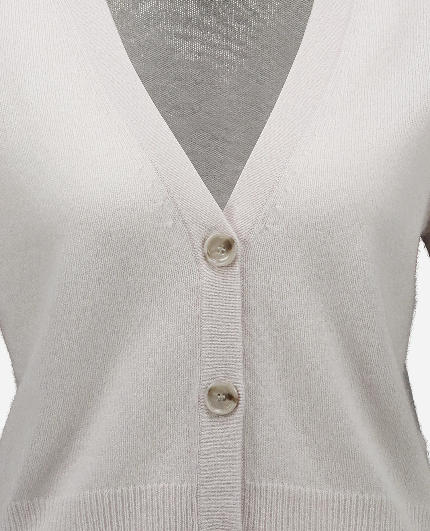 Cashmere Strickjacke in Grau - Image 4