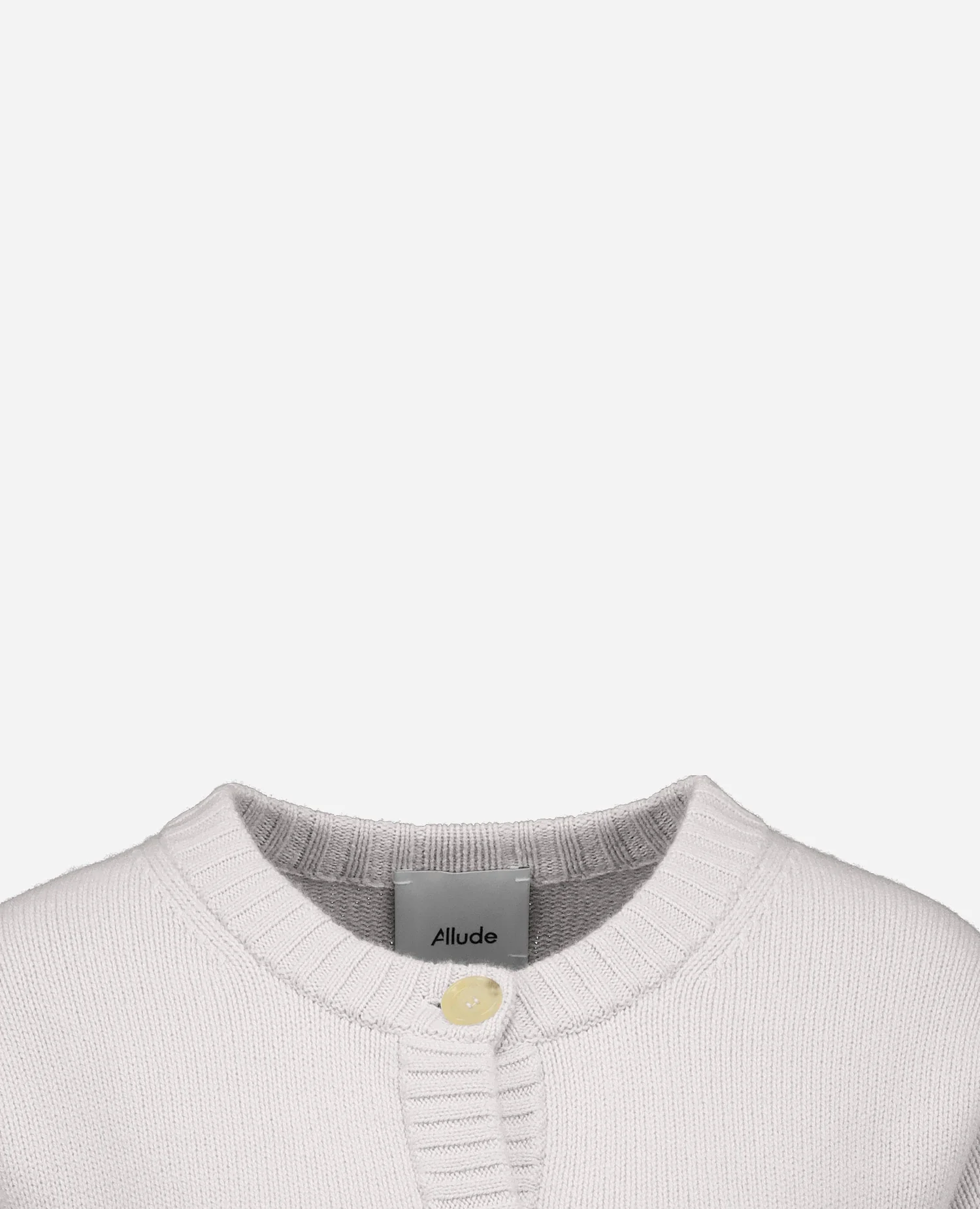 Cashmere Strickjacke in Grau - Image 3