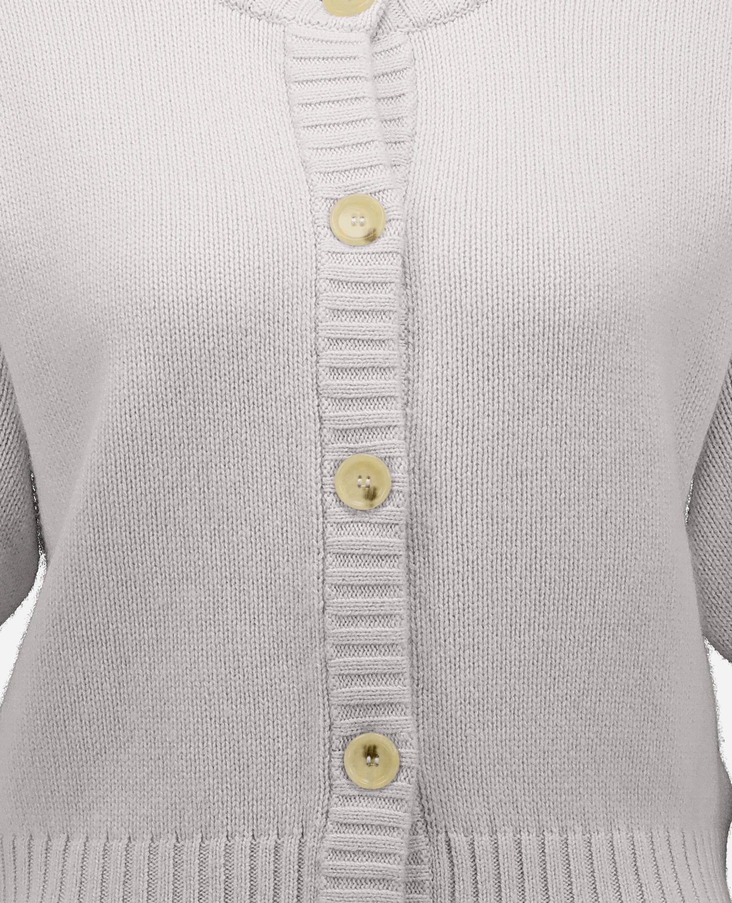 Cashmere Strickjacke in Grau - Image 4