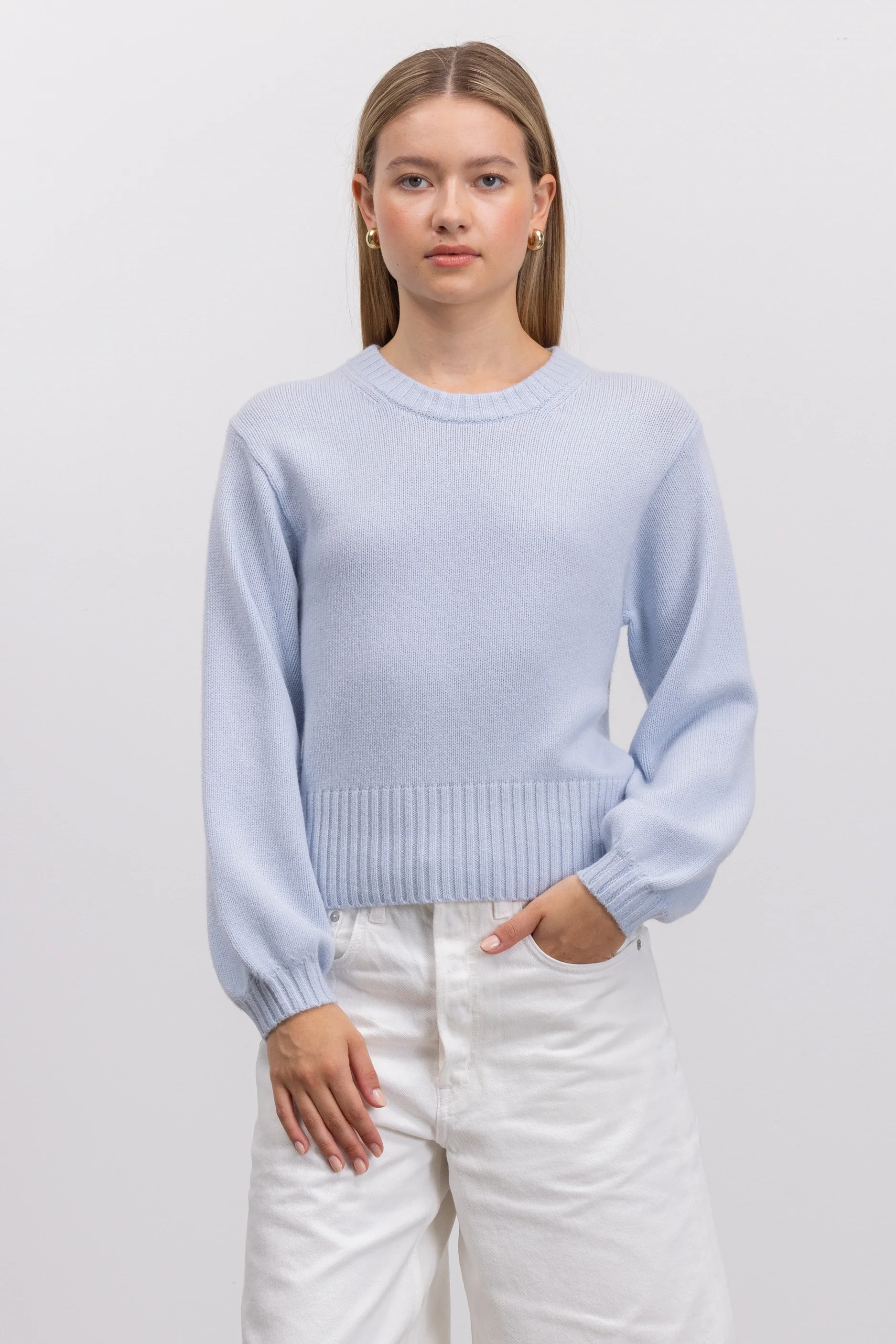 Cashmere Pullover in Blau - Image 6