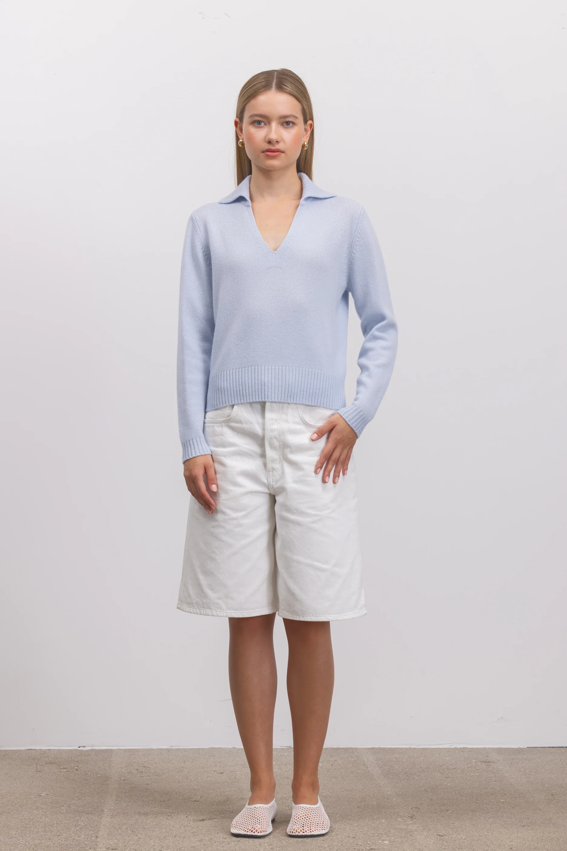 Cashmere Pullover in Blau - Image 5