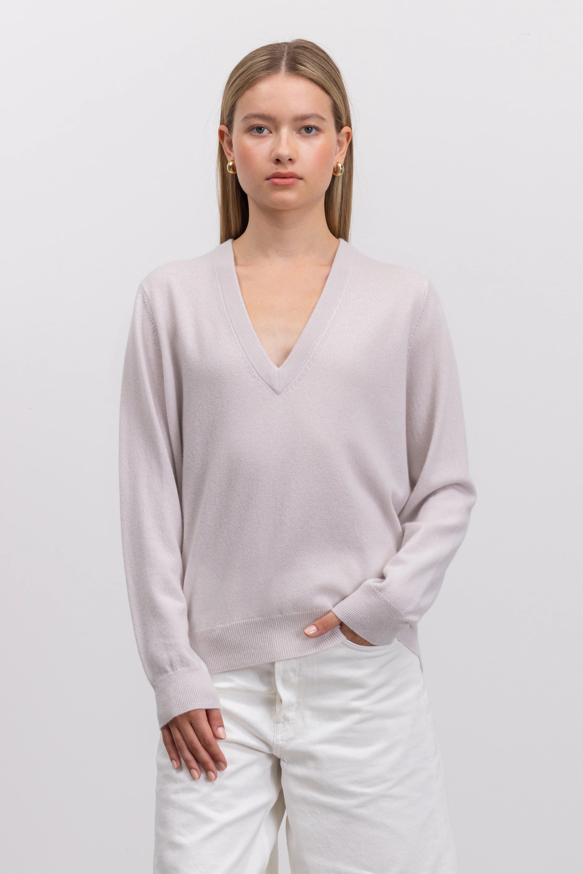 Cashmere Pullover in Grau - Image 8