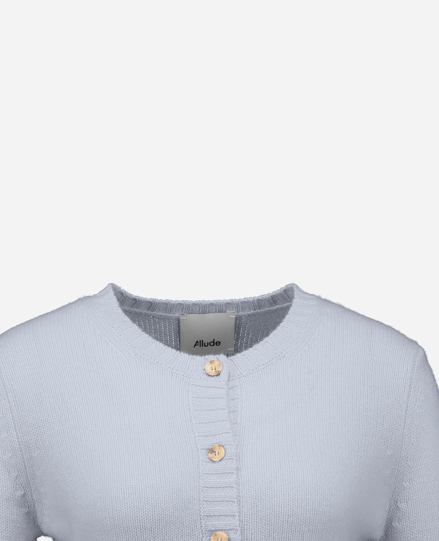 Cashmere Strickjacke in Blau - Image 3