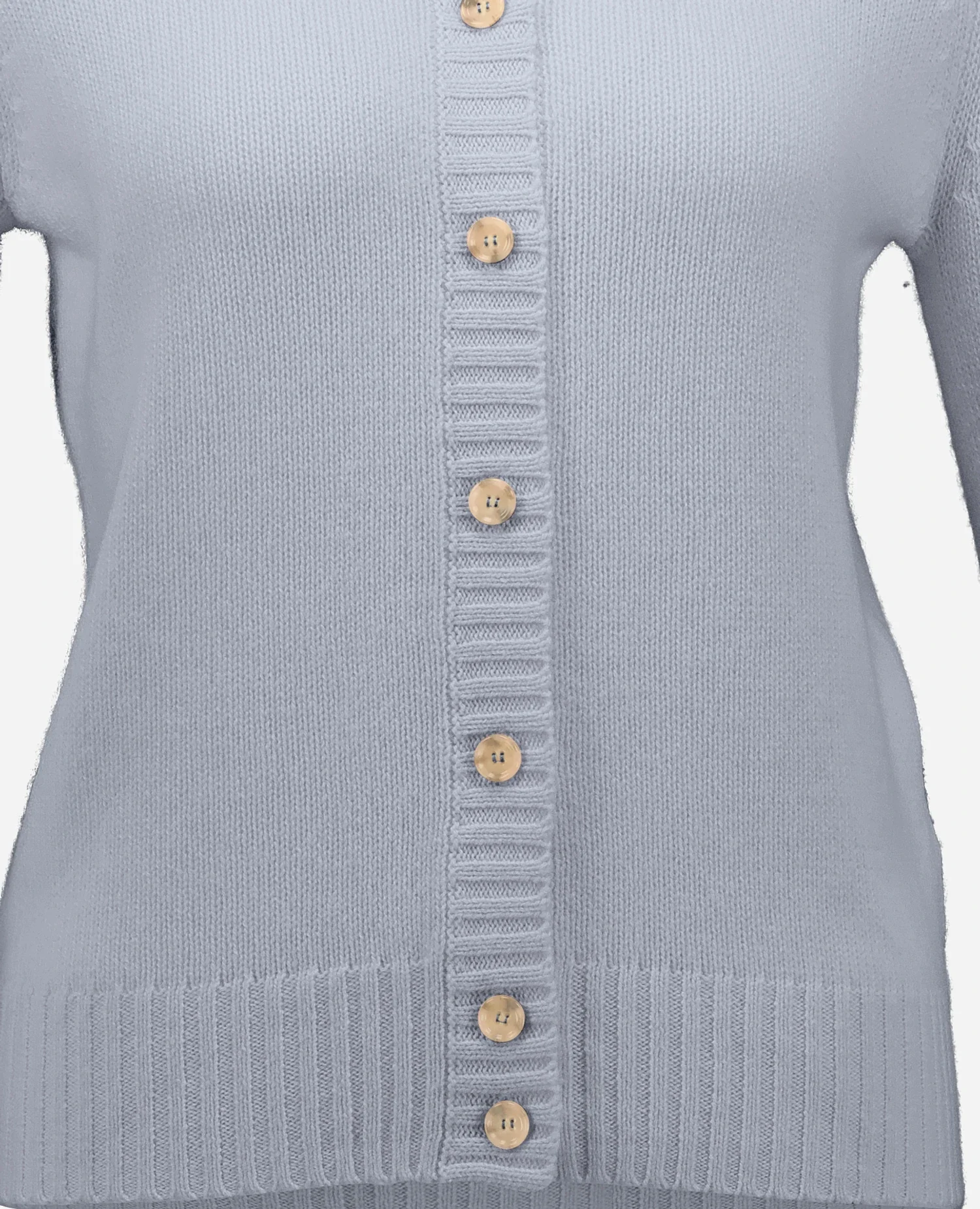 Cashmere Strickjacke in Blau - Image 4