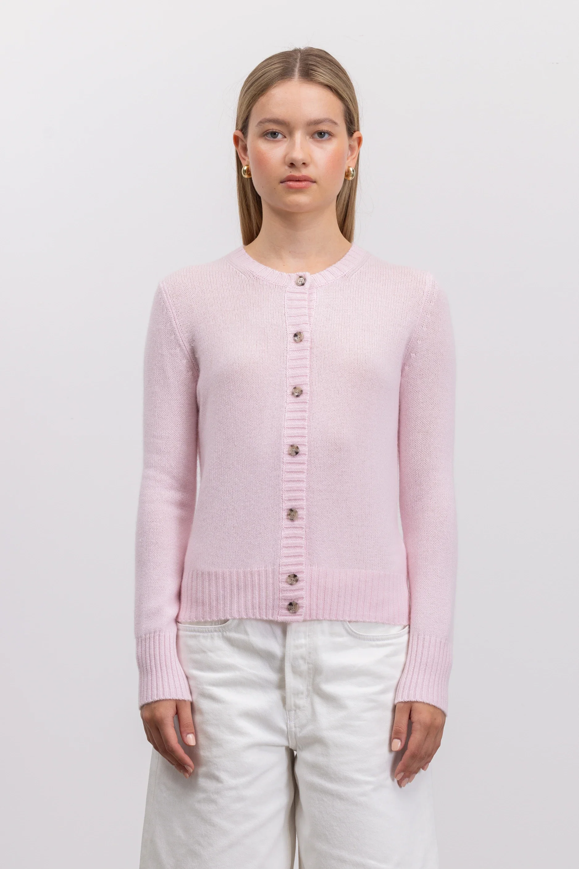 Cashmere Strickjacke in Rose - Image 6