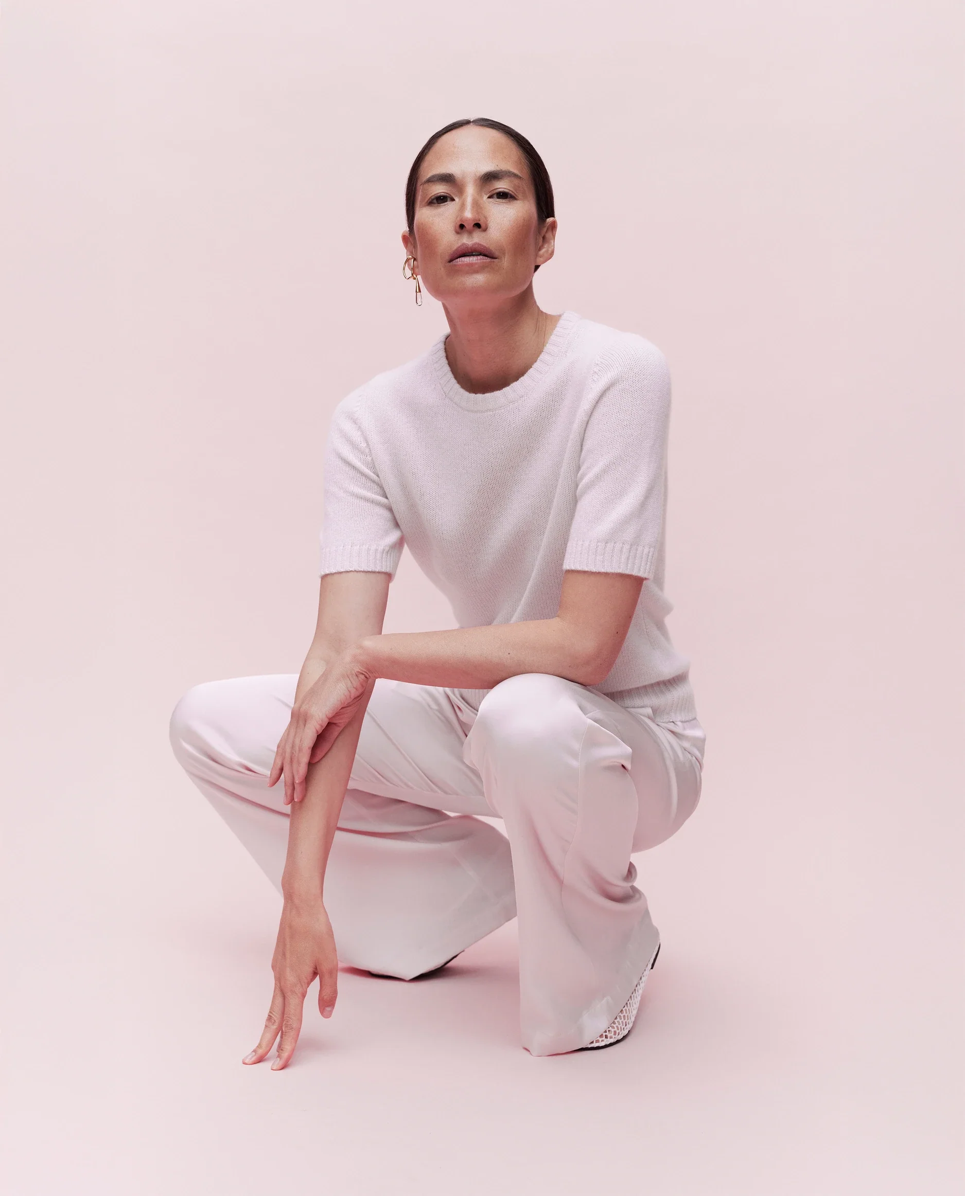 Cashmere Pullover in Rose - Image 3