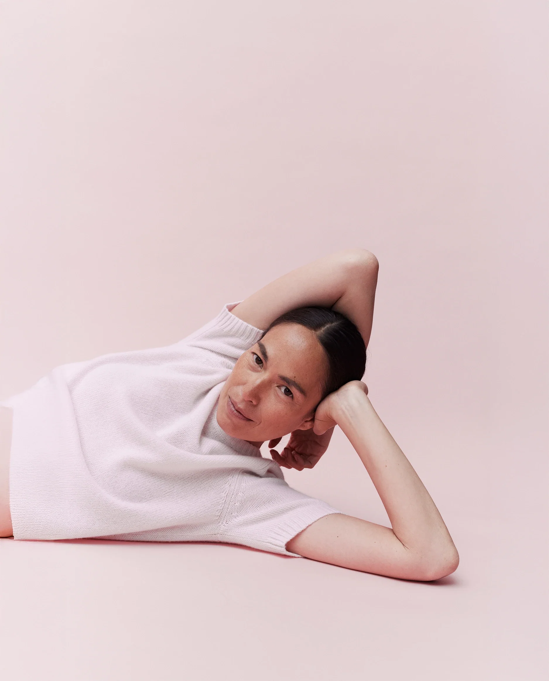 Cashmere Pullover in Rose - Image 4