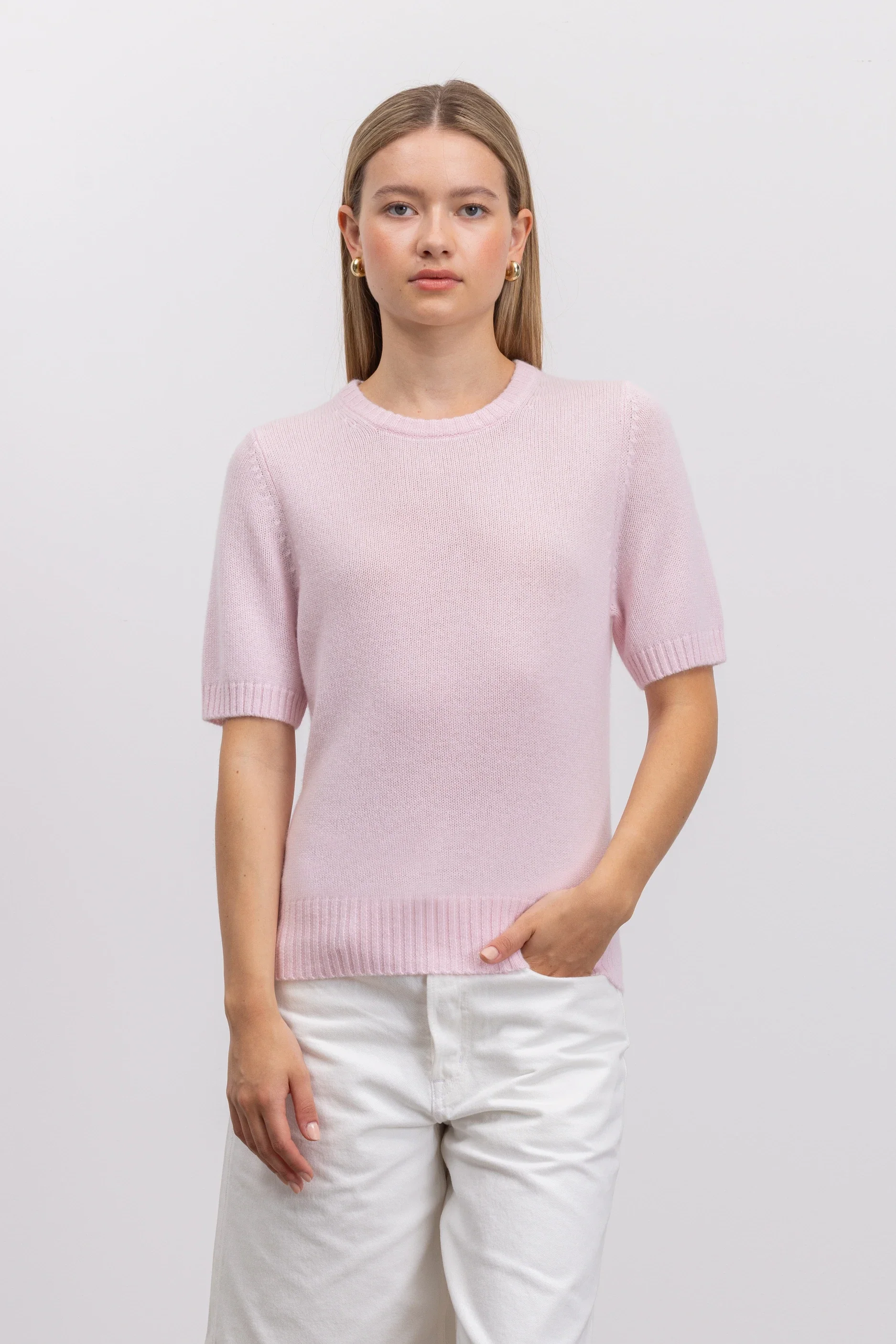 Cashmere Pullover in Rose - Image 9