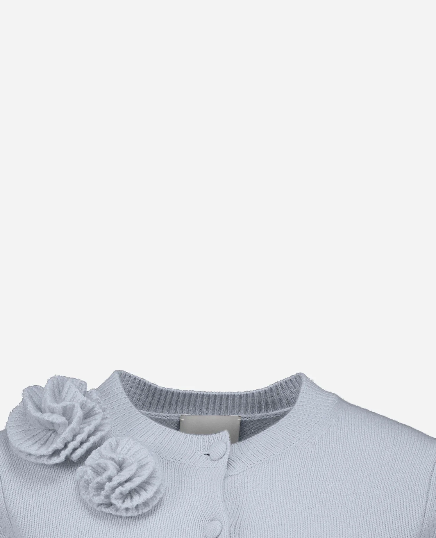 Woll-Mischung Strickjacke in Blau - Image 7