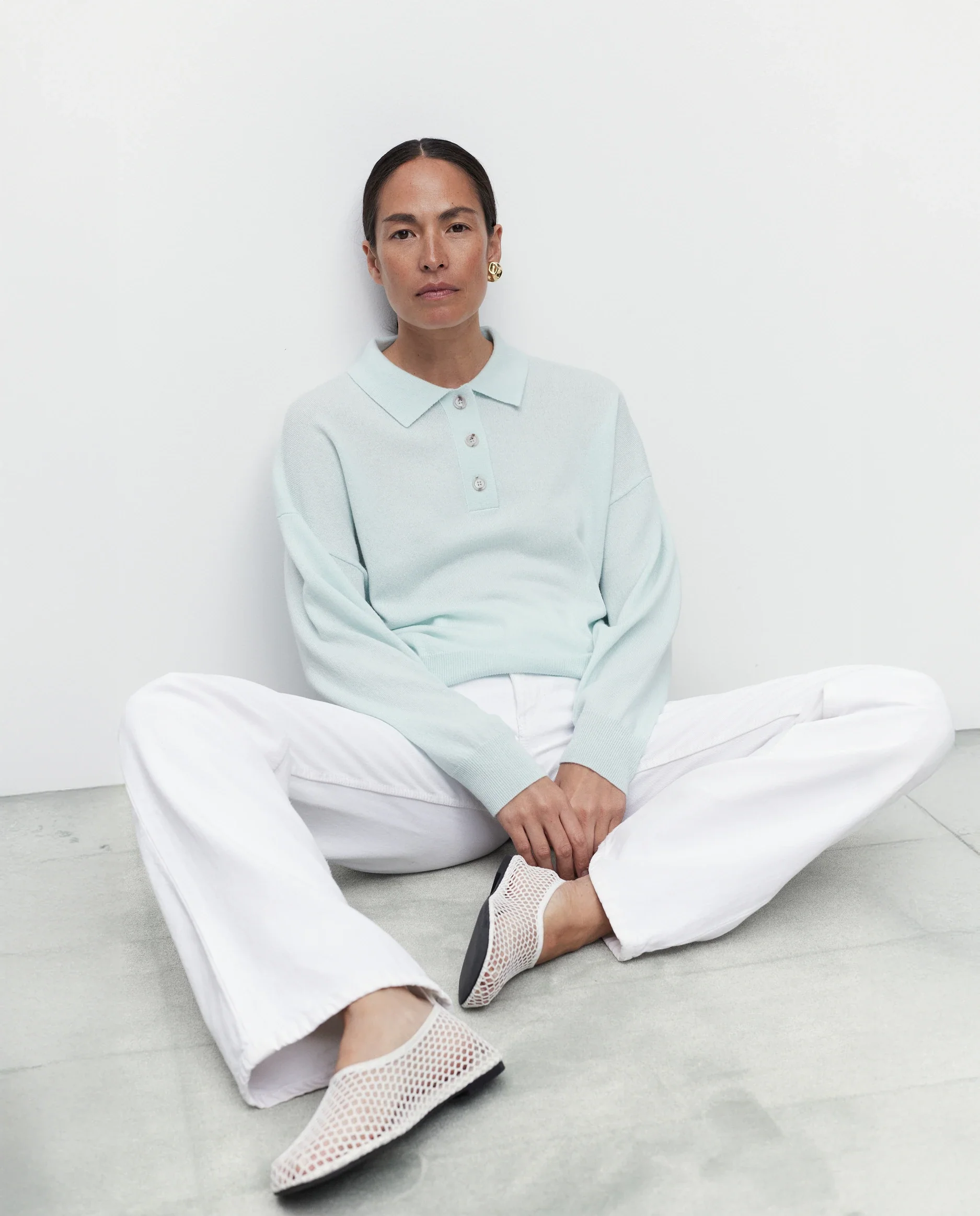 Woll-Mischung Pullover in Grün - Image 3