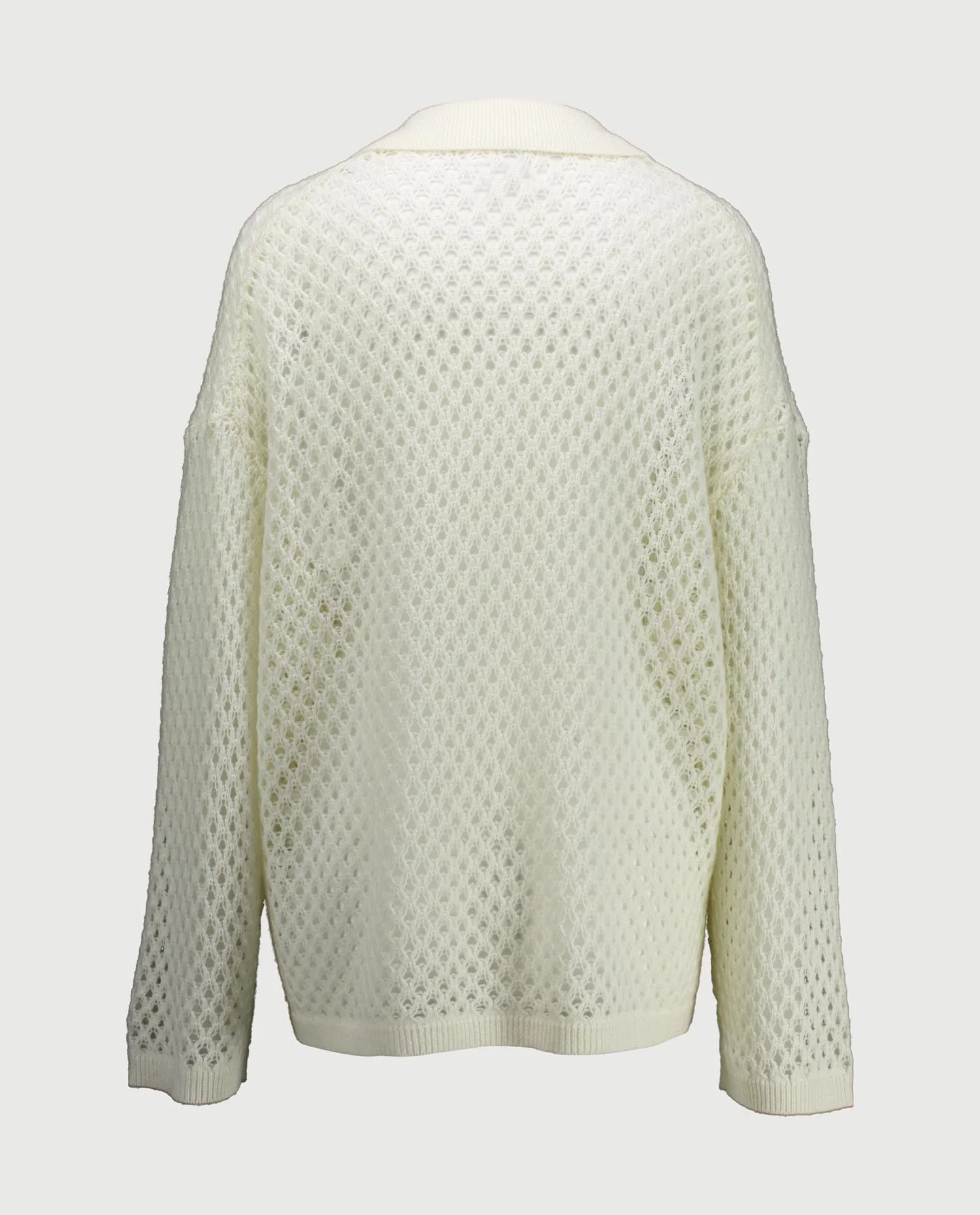 Woll-Mischung Pullover in Weiß - Image 3