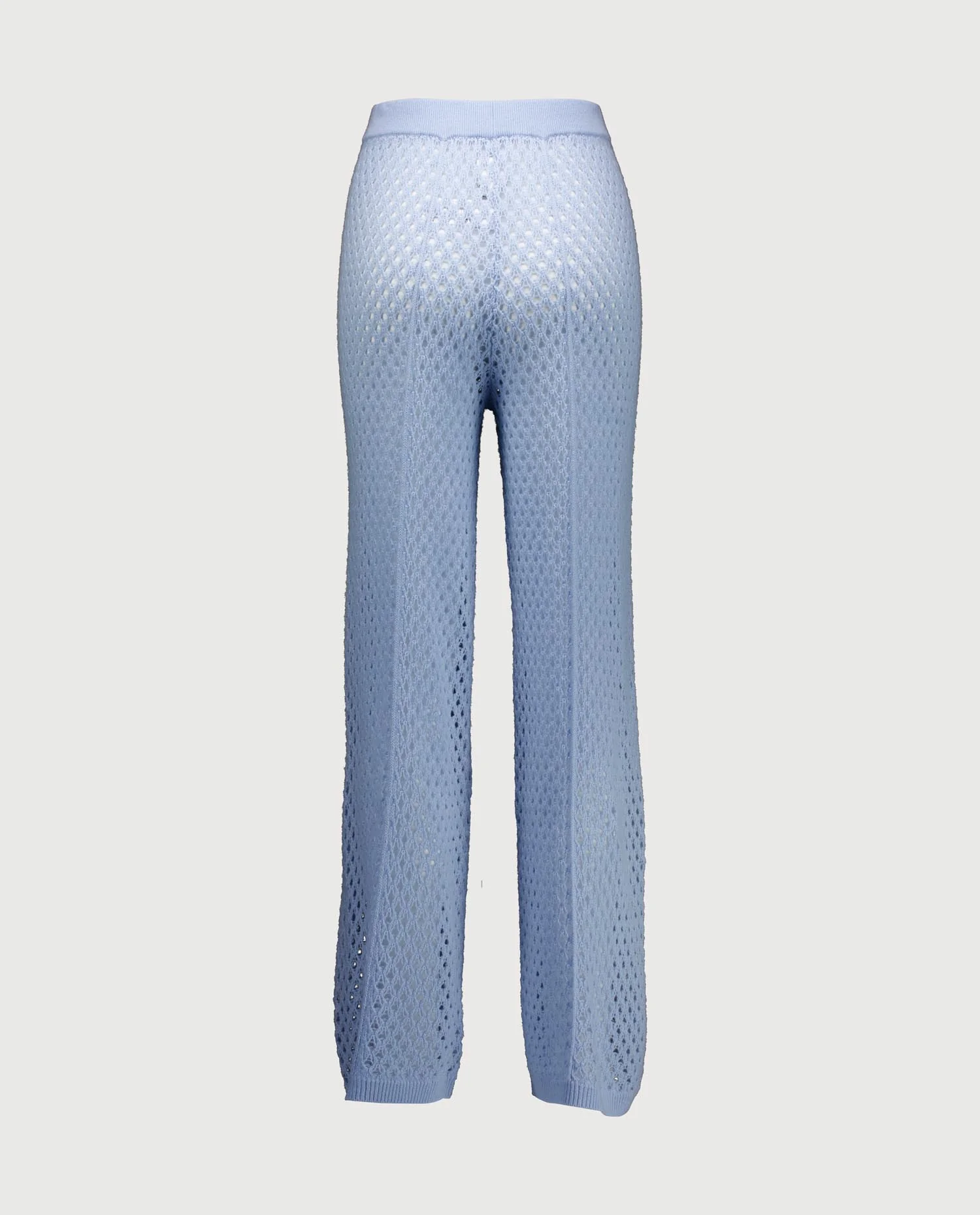 Woll-Mischung Hose in Blau - Image 3