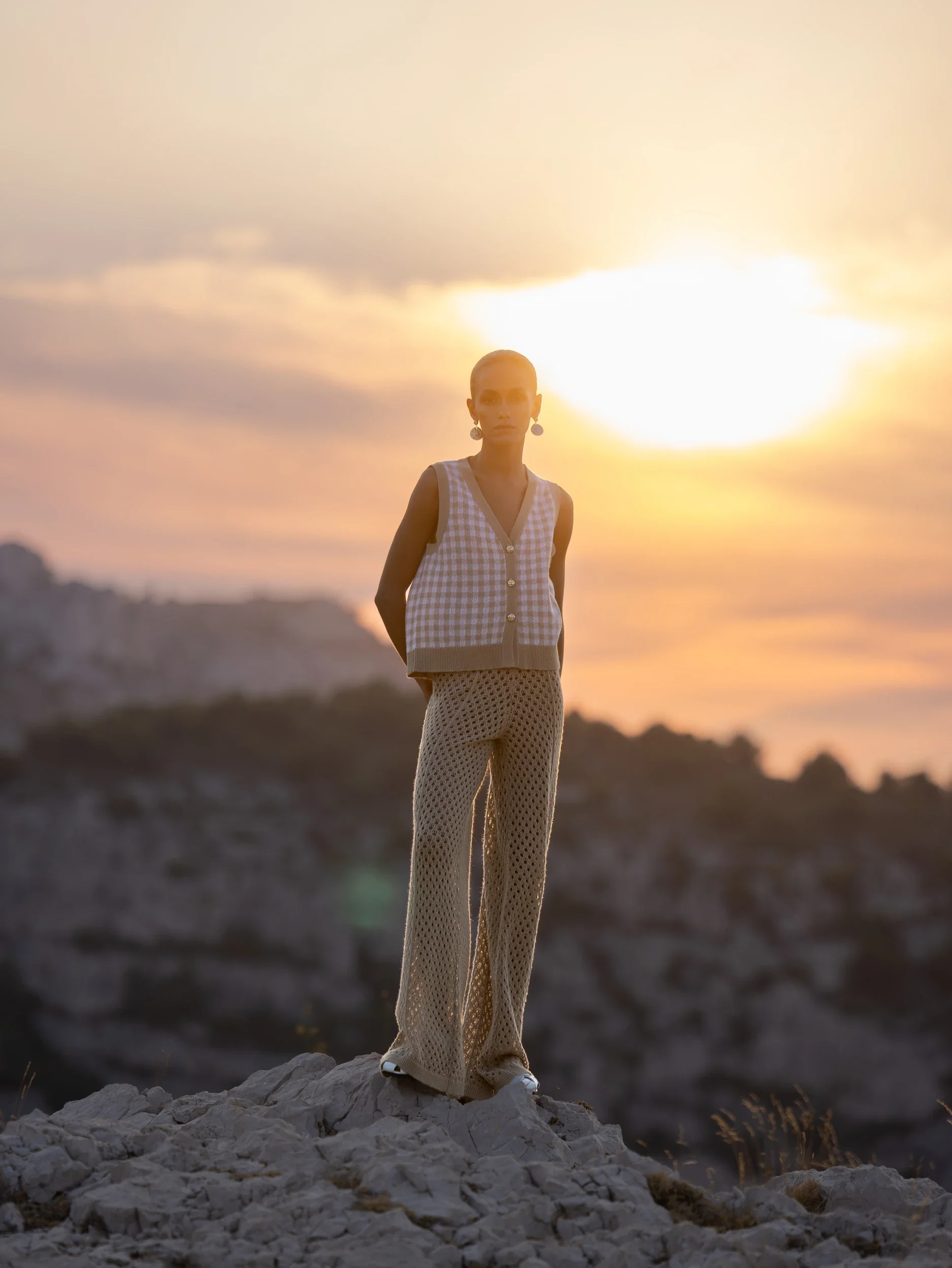 Woll-Mischung Hose in Beige - Image 5