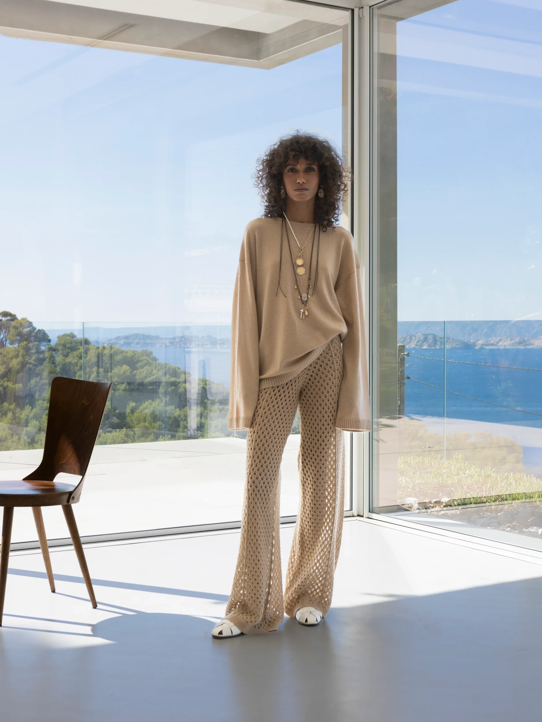 Woll-Mischung Hose in Beige - Image 6